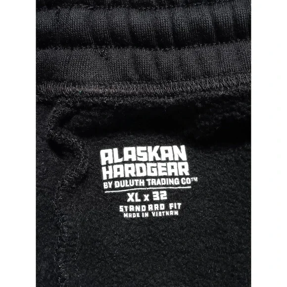 Alaskan Hardgear Men's Black Recinder Standard Fit Fleece Joggers Size 36x26 - Picture 3 of 7